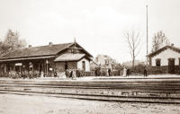 Bahnhof um 1891